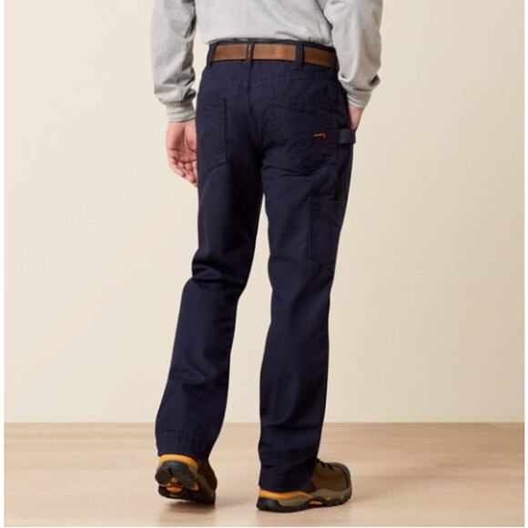 Ariat FR M4 Relaxed Workhorse Boot Cut Pants Navy Blue 10019623 Size 30x32 NWT - Picture 1 of 5